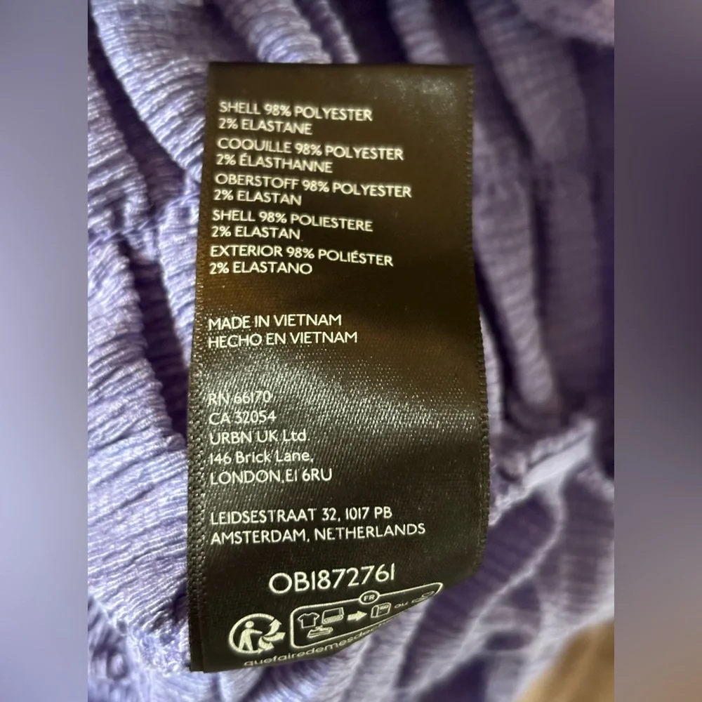 By ANTHROPOLOGIE Purple Ruched Baby Tee - Picture 8 of 8